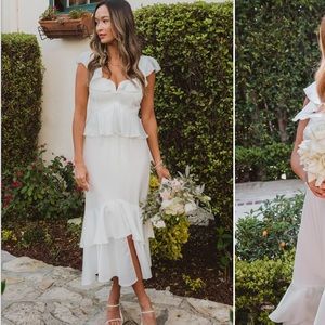 Show Me Your Mumu Reese Ruffle Dress, XXS, Worn once, like new